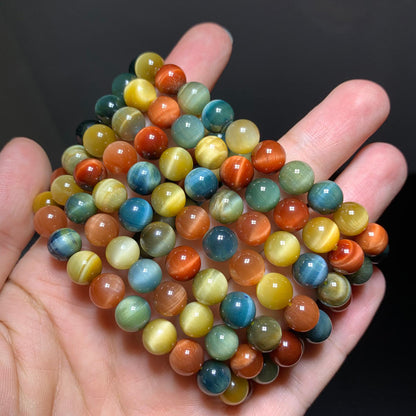 Wholesale Colorful Tiger Eye Stone Crystal Bracelet