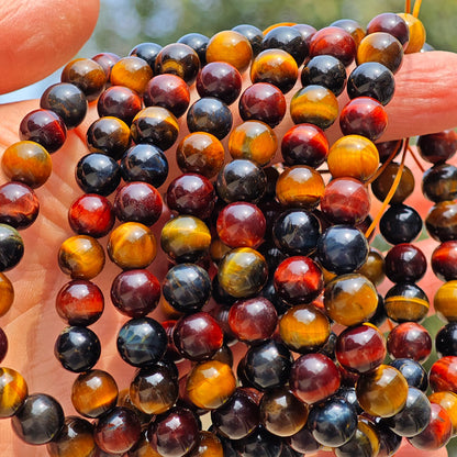 Wholesale Colorful Tiger Eye Stone Crystal Bracelet