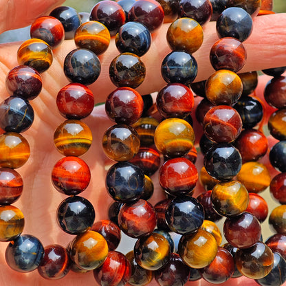 Wholesale Colorful Tiger Eye Stone Crystal Bracelet