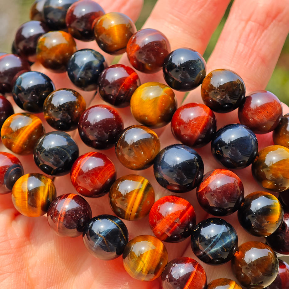 Wholesale Colorful Tiger Eye Stone Crystal Bracelet