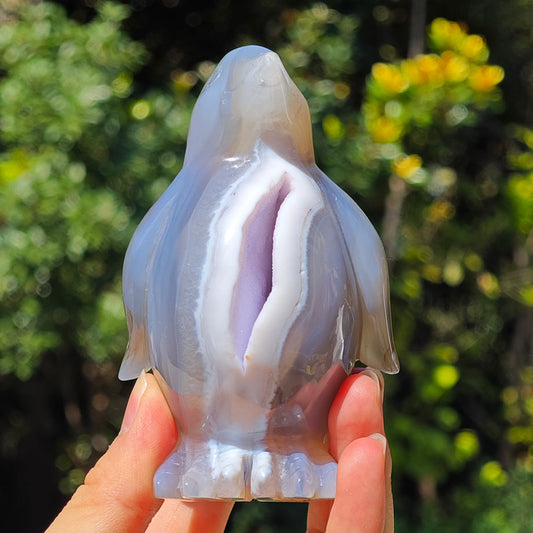 druzy agate penguin