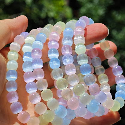 Wholesale Dyed Selenite Crystal Bracelet