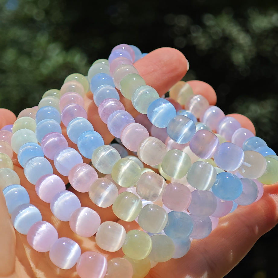 Wholesale Dyed Selenite Crystal Bracelet