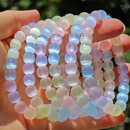 Wholesale Dyed Selenite Crystal Bracelet