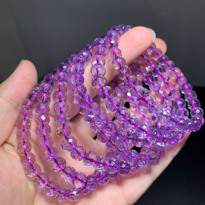 Wholesale Faceted Amethyst Crystal Bracelet