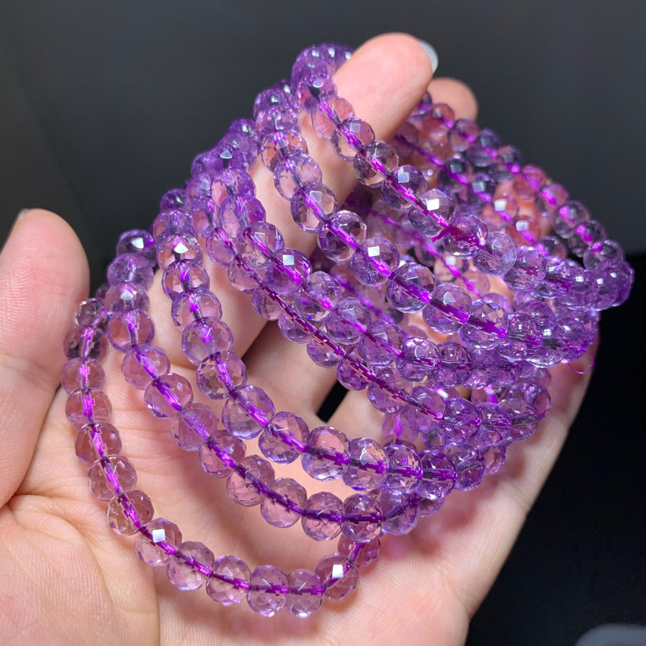 Wholesale Faceted Amethyst Crystal Bracelet