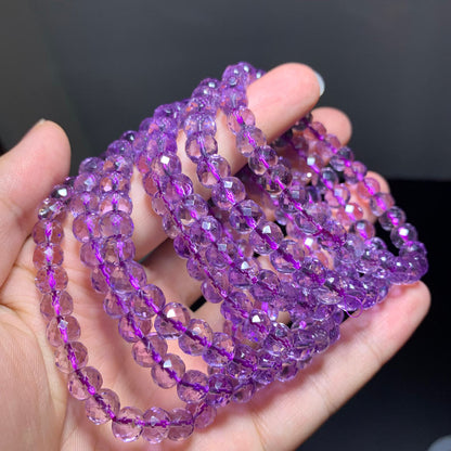 Wholesale Faceted Amethyst Crystal Bracelet