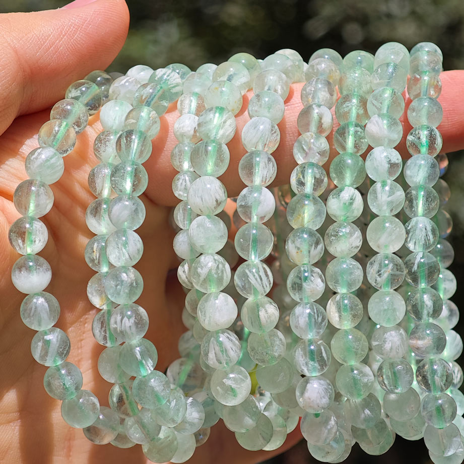 Wholesale Feather Fluorite Crystal Bracelet