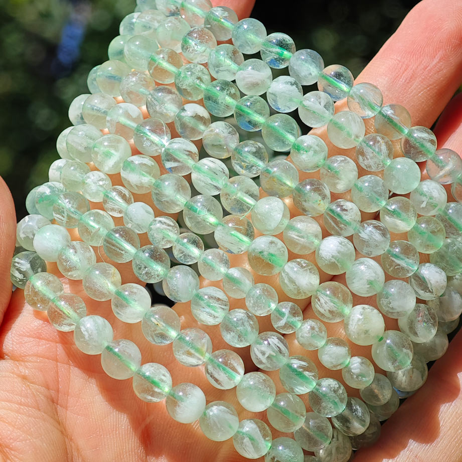 feather fluorite bracelet