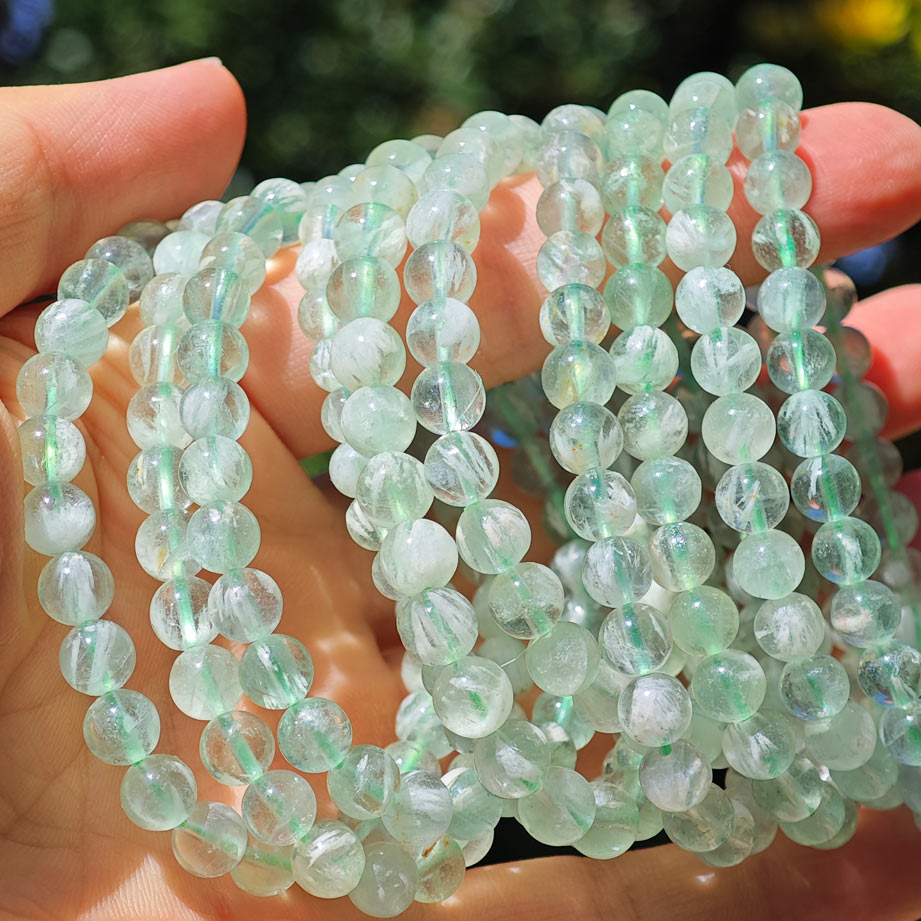 Wholesale Feather Fluorite Crystal Bracelet