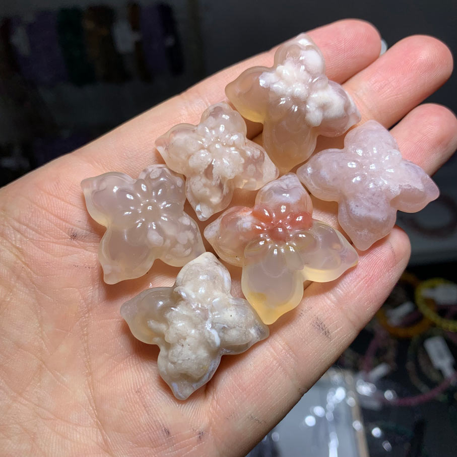 Wholesale Flower Agate Crystal Flower