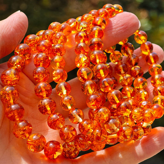flower amber bracelet