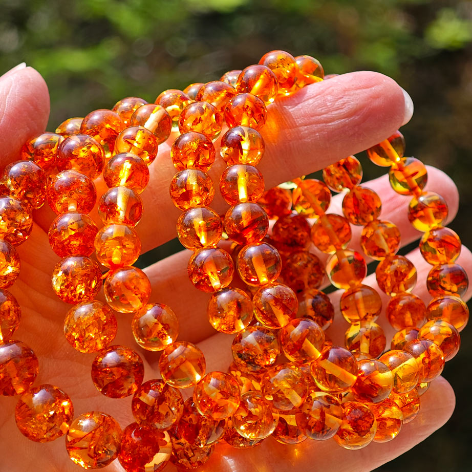 Wholesale Flower Amber Crystal Bracelet
