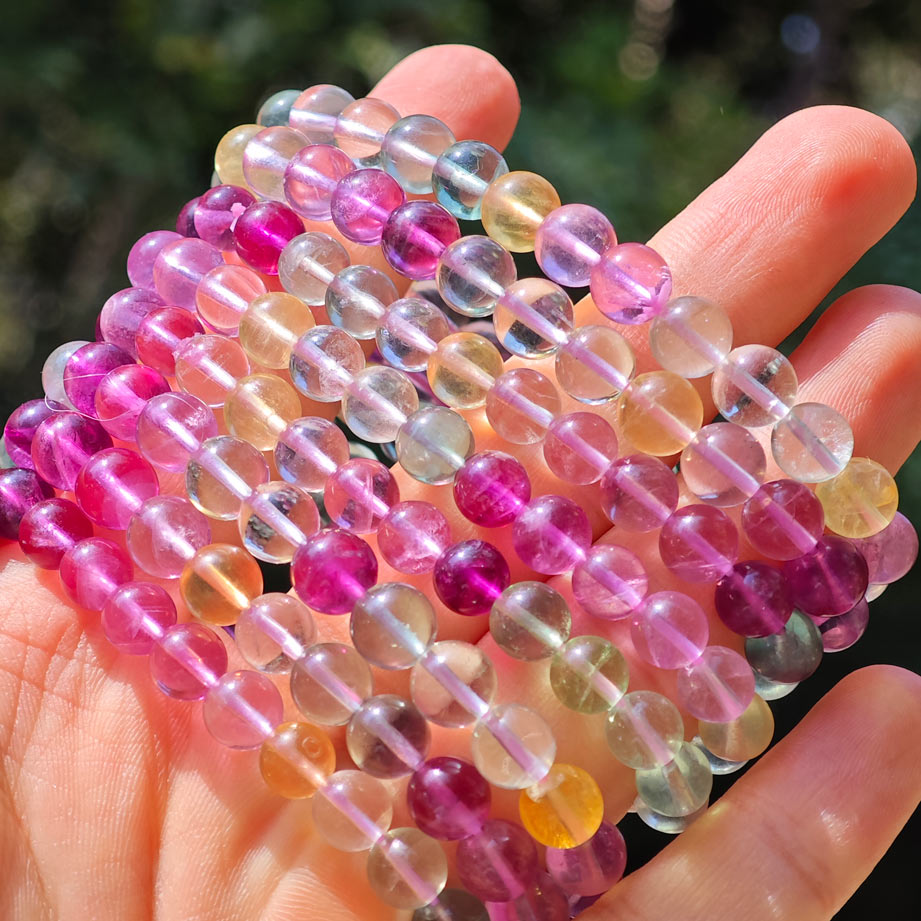 Wholesale Colorful Fluorite Crystal Bracelet