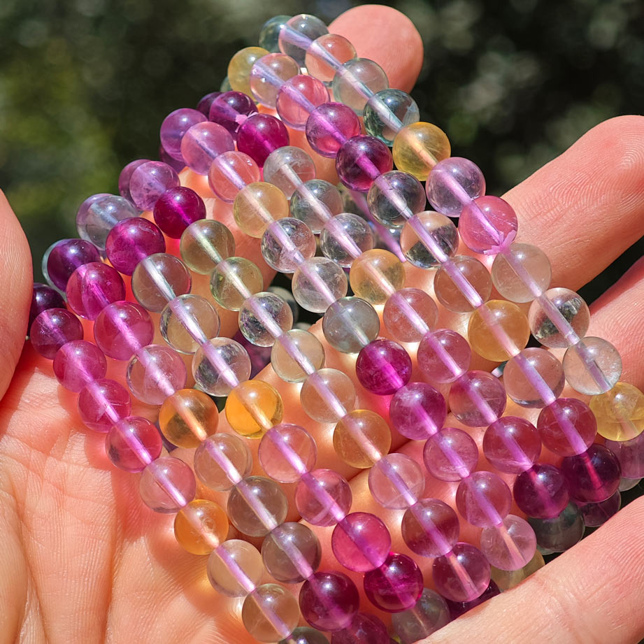 Wholesale Colorful Fluorite Crystal Bracelet