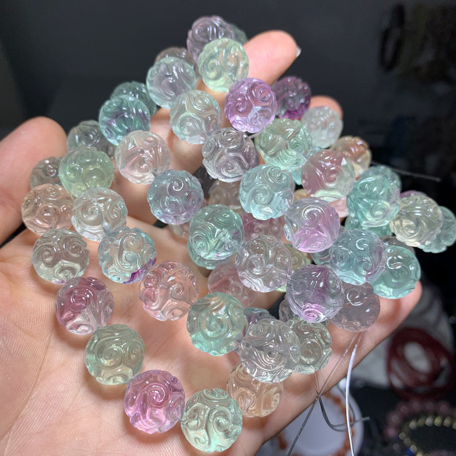 Wholesale HQ Fluorite Cloud Crystal Bracelet