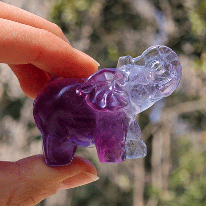 Wholesale Fluorite Crystal Elephant