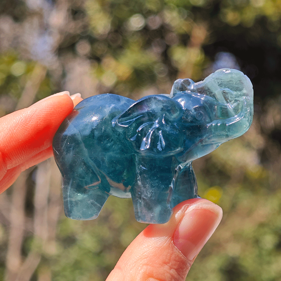 Wholesale Fluorite Crystal Elephant