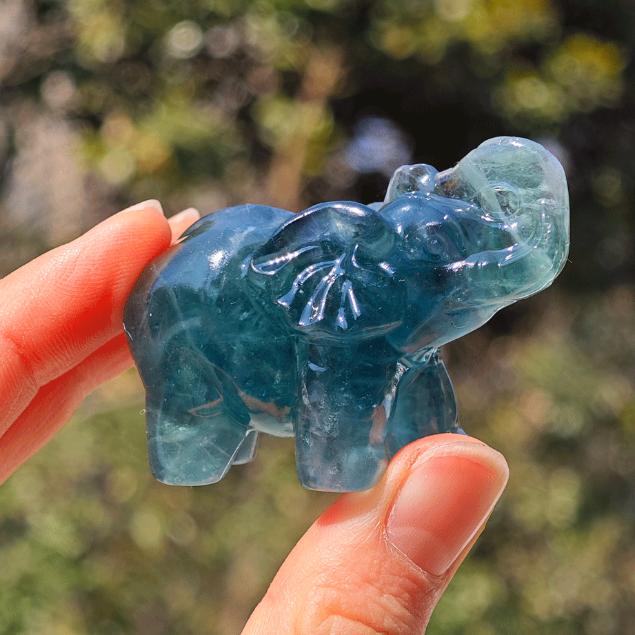 Wholesale Fluorite Crystal Elephant