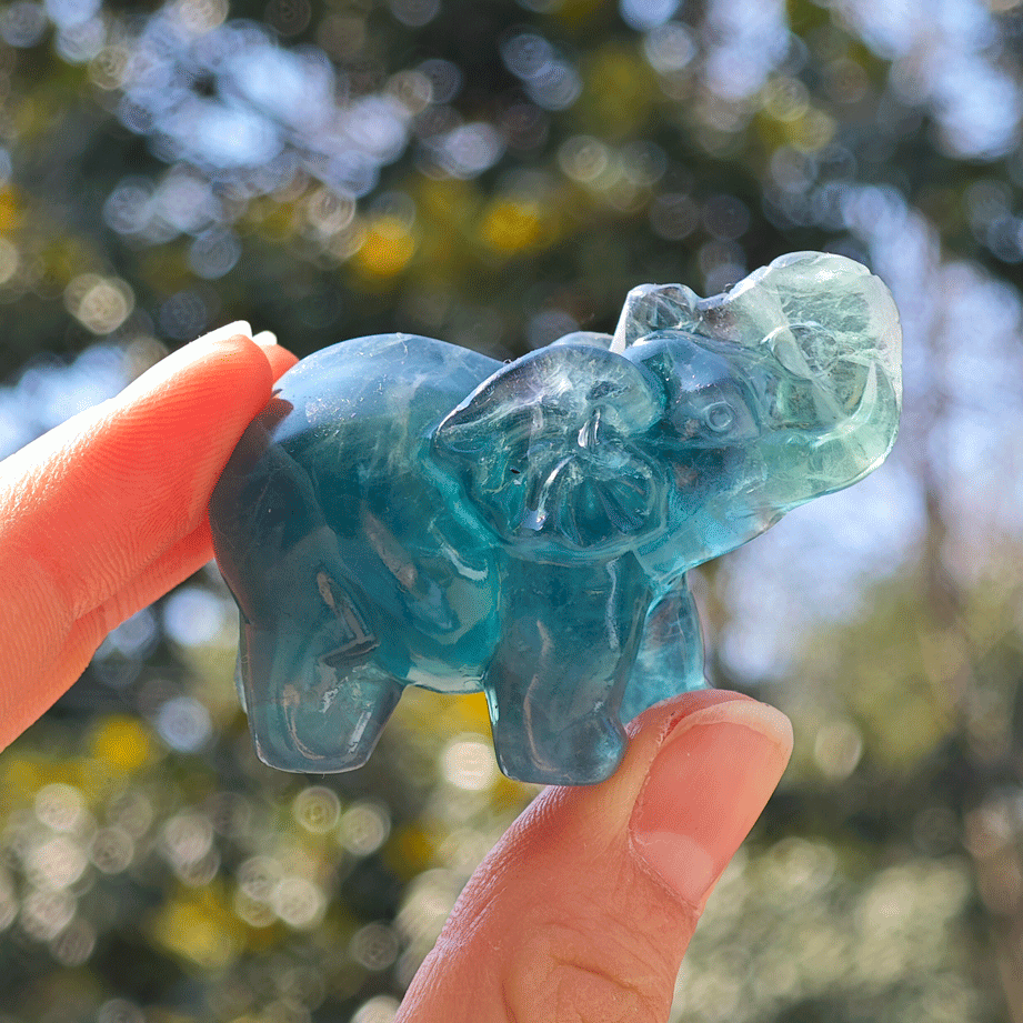 Wholesale Fluorite Crystal Elephant