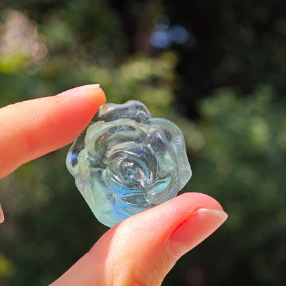 Wholesale Purple Green Yellow Fluorite Crystal Flower