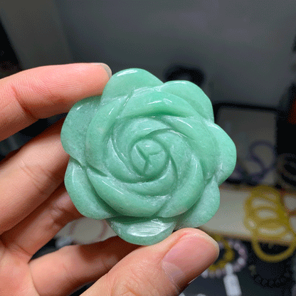 Discount Green Aventurine Crystal Flower