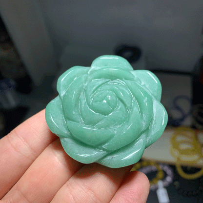 Discount Green Aventurine Crystal Flower