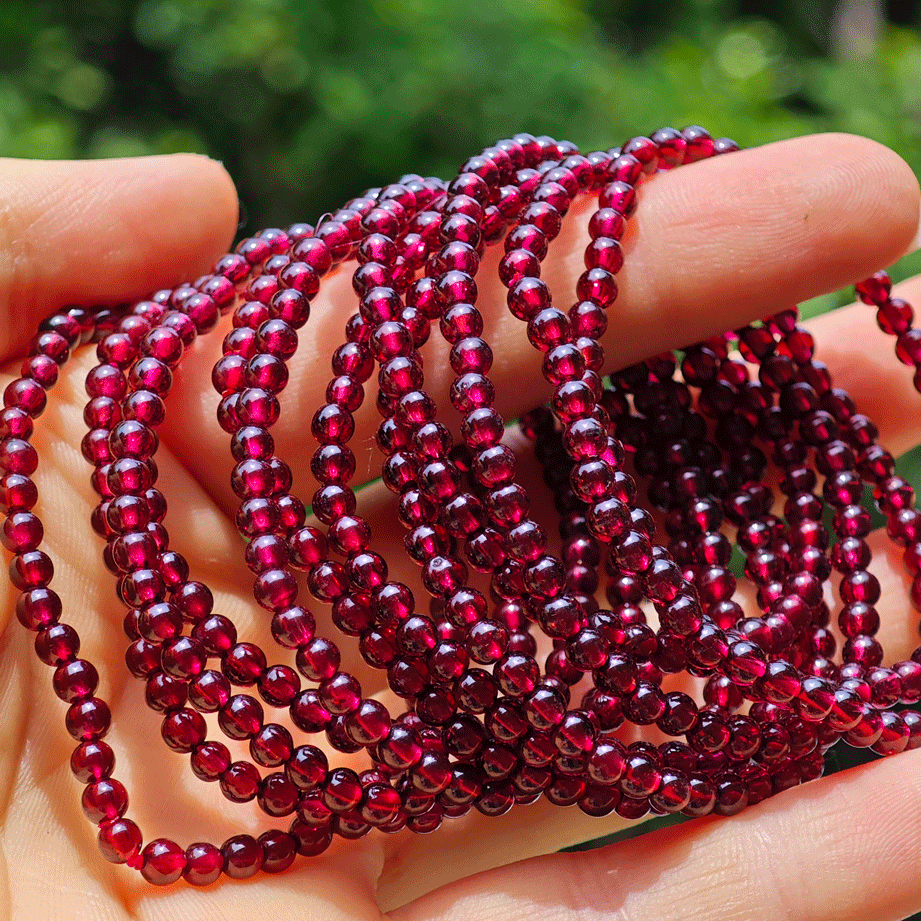Wholesale Small Garnet Crystal Bracelet