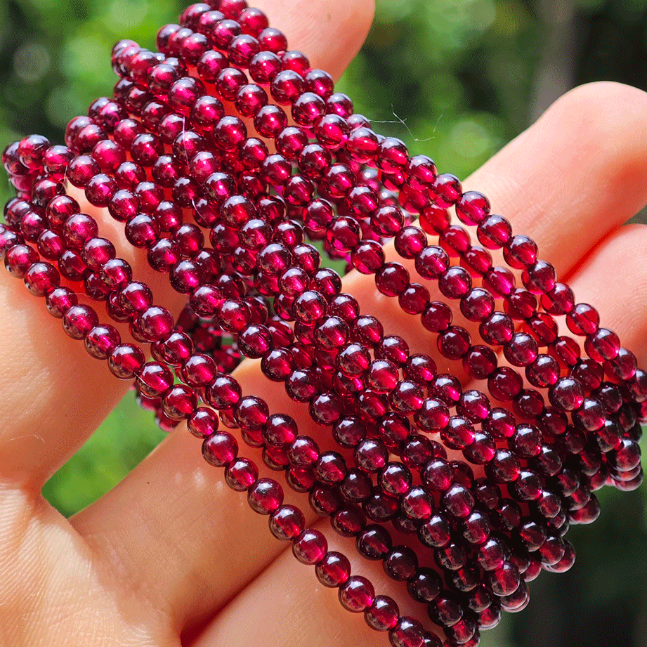 Wholesale Small Garnet Crystal Bracelet