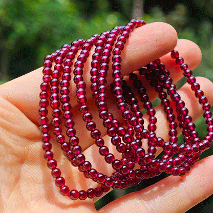 Wholesale Small Garnet Crystal Bracelet