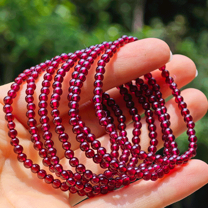 Wholesale Small Garnet Crystal Bracelet