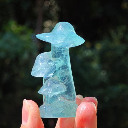 Wholesale Green Blue Fluorite Crystal Mushroom