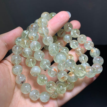 Wholesale Natural Green Amethyst Fire Quartz Crystal Bracelet