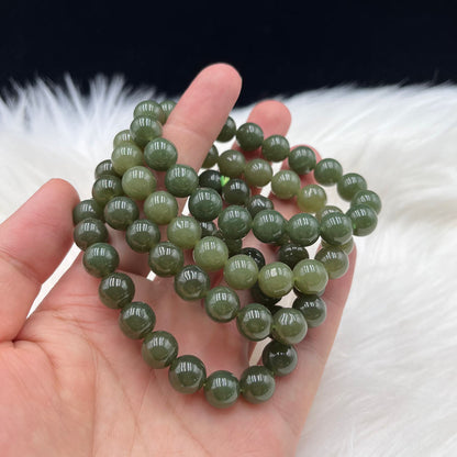 Elegant Green Hetian Jade Crystal Bracelet5