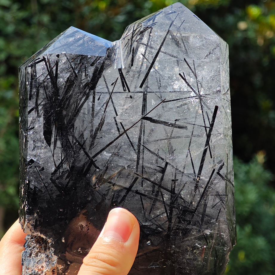 High Quality Black Tourmaline Crystal Tower