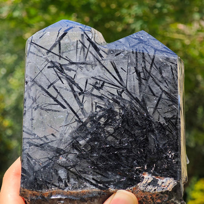 black tourmaline quartz tower