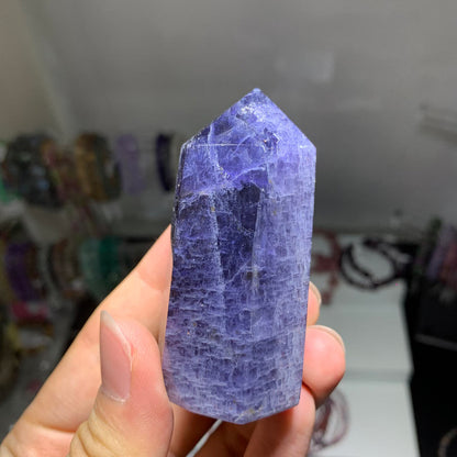 High Quality Iolite Crystal Tower