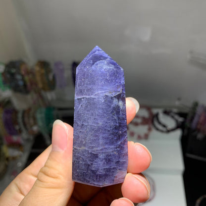 High Quality Iolite Crystal Tower