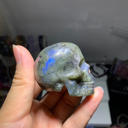 Free Labradorite Crystal Skull