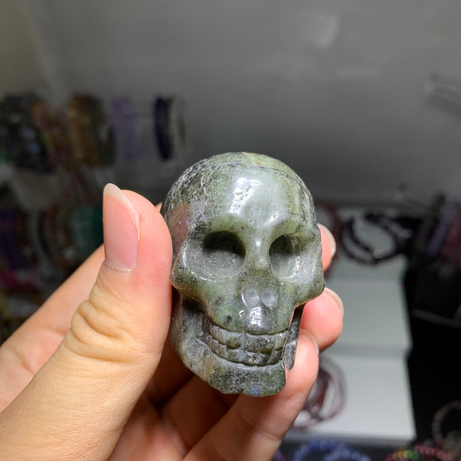 Free Labradorite Crystal Skull