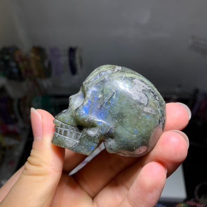 Free Labradorite Crystal Skull