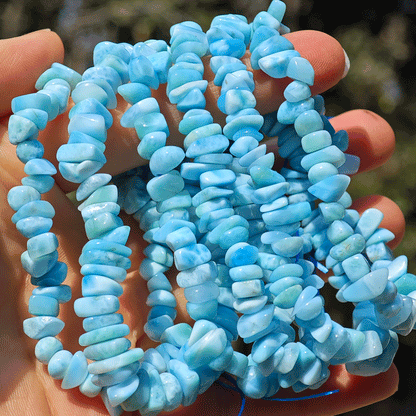 Wholesale Larimar Crystal Chip Bracelet