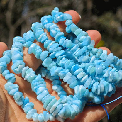 Wholesale Larimar Crystal Chip Bracelet