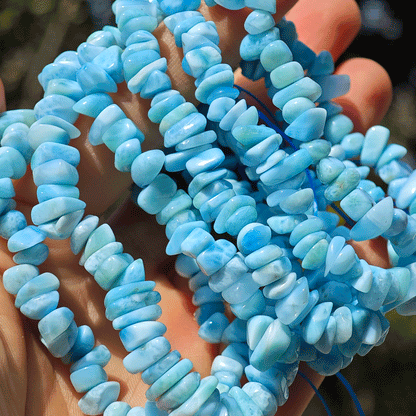 Wholesale Larimar Crystal Chip Bracelet