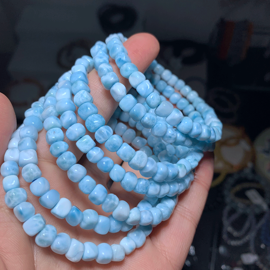 Wholesale HQ Larimar Crystal Free Form Bracelet