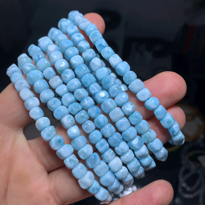 Wholesale HQ Larimar Crystal Free Form Bracelet