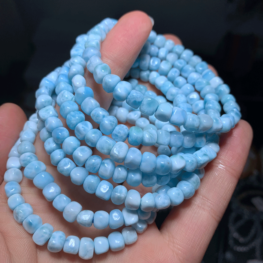 Wholesale HQ Larimar Crystal Free Form Bracelet