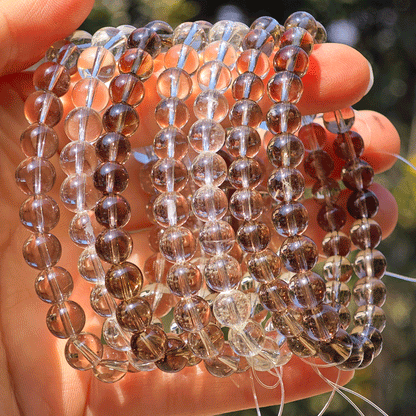 light smoky quartz bracelet