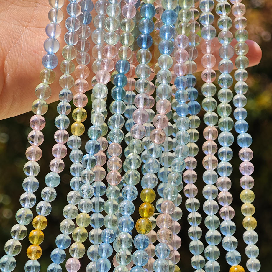 Wholesale Clear Morganite Crystal String