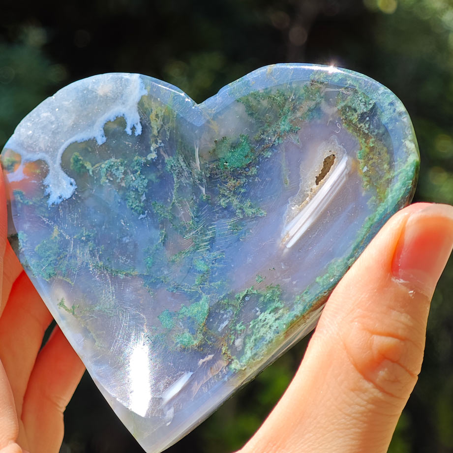 moss agate bowl